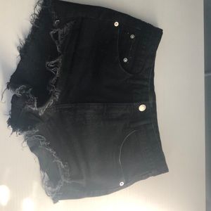 Zara Black Denim shorts